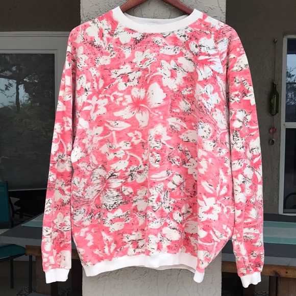 Jams World Tops - Jams World, floral Hawaiian print sweat shirt.